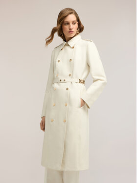 Motivi Motivi Cappotto invernale 0014Q000644N011 Bianco Regular Fit