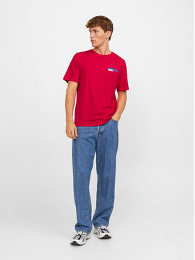 Jack&Jones Majica Corp 12233999 Rdeča Standard Fit