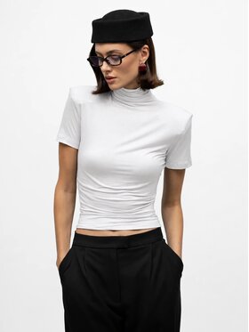 MANDRAGORA MANDRAGORA Bluzka Naia Biały Regular Fit