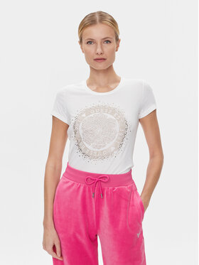 Guess Guess T-Shirt Camelia W4RI47 J1314 Weiß Slim Fit