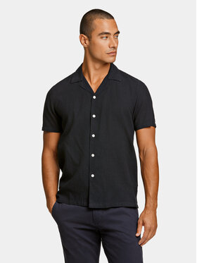 Lindbergh Lindbergh Риза 30-203319 Черен Relaxed Fit