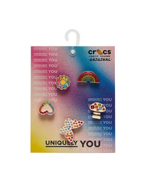 Crocs Crocs Accesorii pentru pantofi Jibbitz Rainbow Elvtd Festival 5 Pack 10013261 Colorat
