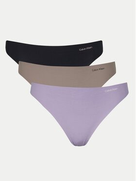 Calvin Klein Underwear Calvin Klein Underwear Set 3 perechi de chiloți tanga 000QD3558E Colorat