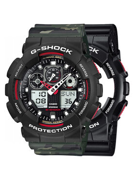 Casio Casio Zegarek SET GA-100-1A4ER + BEZEL 10508136 + PASEK 10561429 Czarny