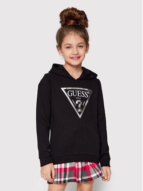 Guess Guess Μπλούζα J83Q14 KAUG0 Μαύρο Regular Fit