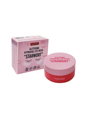 Purederm Purederm PUREDERM Hydrożelowe płatki pod oczy "Starwort", 60 szt. Płatki pod oczy