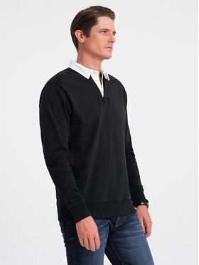 Ombre Ombre Mikina OM-SSNZ-0132 Černá Large Fit