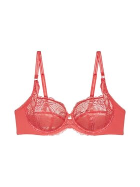 Triumph Triumph Biustonosz z fiszbiną Wild Peony Florale 10209608 Koralowy