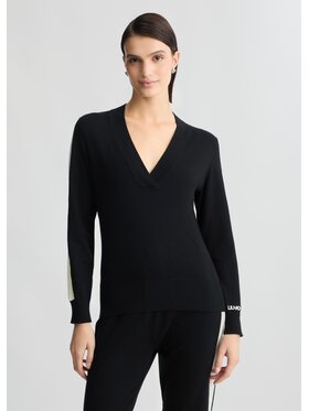 Liu Jo Liu Jo Bluzka TA5153MS025A6882 Czarny Regular Fit