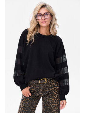 blue shadow blue shadow Sweter Salix Czarny Regular Fit