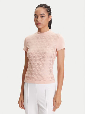 Guess Guess T-shirt W4BI26 J1314 Ružičasta Regular Fit