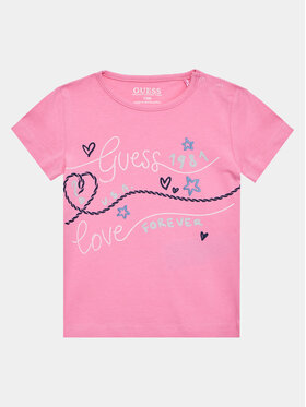 Guess Guess Футболка A3GI02 K6YW1 Рожевий Regular Fit