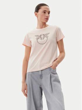 PINKO PINKO Tricou Quentin 100535 A2G7 Roz Regular Fit