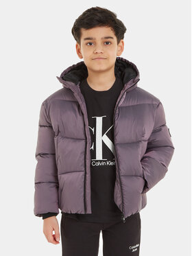 Calvin Klein Jeans Calvin Klein Jeans Пухено яке Hyper Two Tone IB0IB01818 Виолетов Regular Fit
