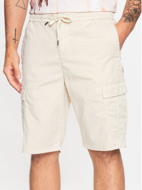 Boss Boss Bavlnené šortky 50489100 Béžová Regular Fit