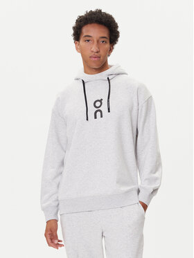 On On Majica dugih rukava Club Hoodie 1ME1003 Siva Relaxed Fit