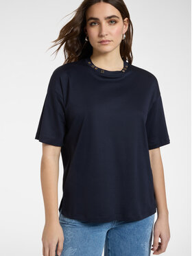 Elena Mirò Elena Mirò T-Shirt G065Z000583N034 Niebieski Regular Fit