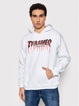 Thrasher Thrasher Džemperis Blood Drip Pilka Regular Fit
