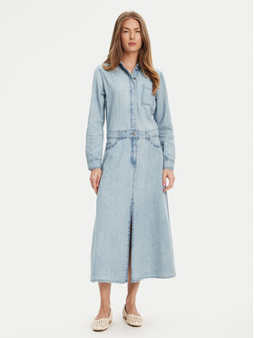 United Colors Of Benetton United Colors Of Benetton Дънкова рокля 4RZKDV0B5 Син Regular Fit