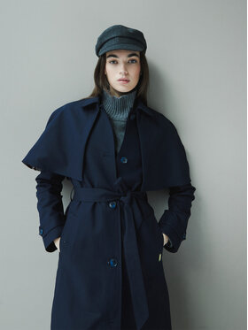 Hunter Hunter Trench Keltie HARW0014251 Tamnoplava Regular Fit