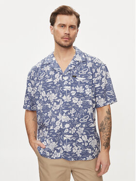 Lee Lee Camicia Camp 112349496 Blu Oversize