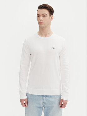 Aeronautica Militare Aeronautica Militare Pulover 251MA1502L506 Alb Regular Fit