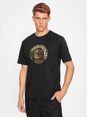 Just Cavalli Just Cavalli Marškinėliai 75OAHT01 Juoda Regular Fit