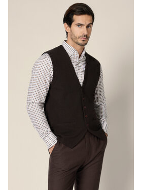 Lancerto Lancerto Kamizelka Lior SW073225000093 Brązowy Regular Fit