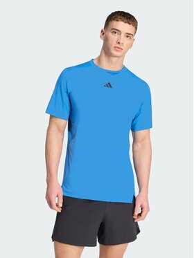 adidas adidas Koszulka techniczna D4T PrimeLift 3 Stripes Niebieski jasny Regular Fit