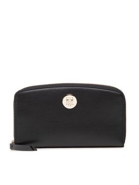 Tommy Hilfiger Tommy Hilfiger Duży Portfel Damski Th Chic Large Za AW0AW13649 Czarny