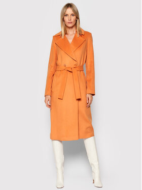 Guess Guess Gyapjú kabát Dounia W1BL38 WE4U0 Narancssárga Regular Fit