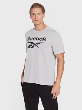 Reebok Reebok Funkčné tričko Workout Ready HL4289 Sivá Regular Fit