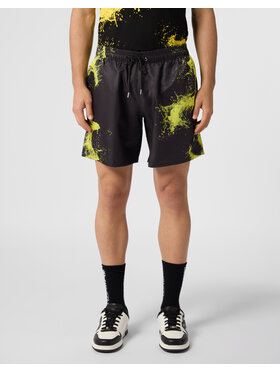 Plein Sport Plein Sport Pantaloncini sportivi 28341 Nero Jogger Fit