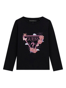 Guess Guess Blúz K6YI24 K3732 Fekete Regular Fit