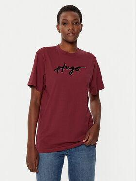 HUGO HUGO Футболка 50528585 Червоний Regular Fit