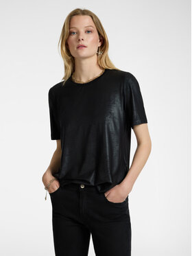 Elena Mirò Elena Mirò T-Shirt G252Z000376N033 Czarny Regular Fit