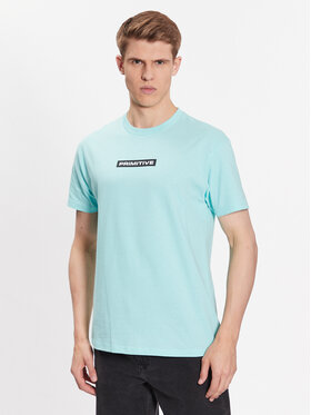 Primitive Marškinėliai Feliz PAPSP2303 Žalia Regular Fit