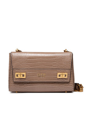 Guess Guess Torbica Katey Croc Flap Shoulder Bag HWCB84 94190 Smeđa