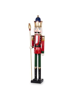 MIAhome MIAhome Figurka drewno 181 cm czerwony Czerwony
