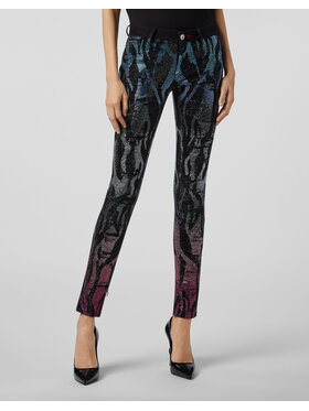 PHILIPP PLEIN PHILIPP PLEIN Jeggins 21825 Černá Jegging Fit