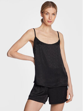 Hugo Hugo Pyžamový top Satinoir 50485389 Černá Regular Fit