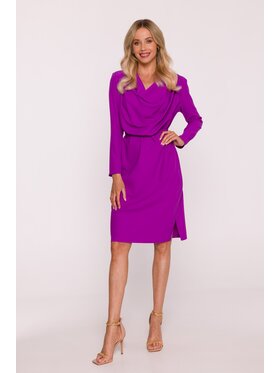 Stylove Stylove Sukienka elegancka s428 Fioletowy A-Line Fit