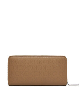 Calvin Klein Velika ženska Denarnica Ck Must Lg Z/A Wallet Epi Mono K60K611938 Rjava