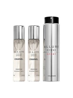 Chanel Chanel Chanel Allure Homme Sport Cologne 3x20ml woda kolońska ozdobne opakowanie + wkłady Woda kolońska