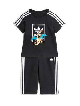 adidas adidas Set majica i hlače Pokemon KR4683 Crna Regular Fit