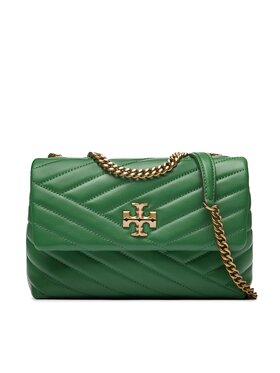 Tory Burch Tory Burch Torbica Kira Chevron Small Convertible Shoulder Bag 90452 Zelena
