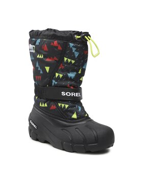 Sorel Sorel Snehule Youth Flurry Print NY3504 Čierna