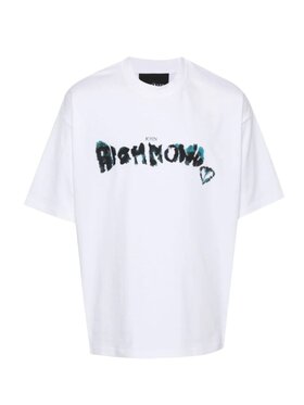 John Richmond John Richmond T-Shirt T-shirt da uomo John Richmond Biały Regular Fit