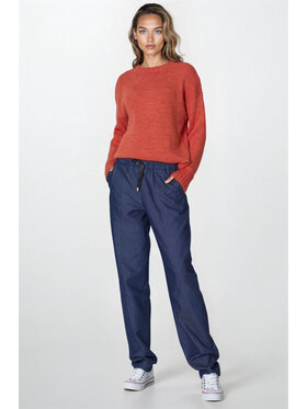 NIFE NIFE Dámské kalhoty SD93 Modrá Loose Fit