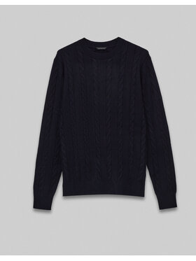 Borgio Borgio Sweter varzo_g Granatowy Regular Fit